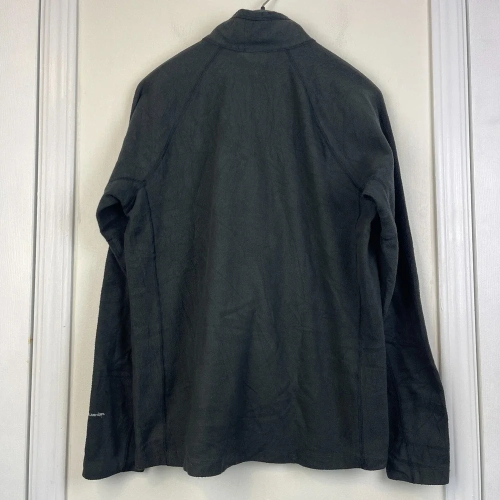 The North Face Flashdry Mens M Performance 1/2‎ Zip Pullover Fleece Black